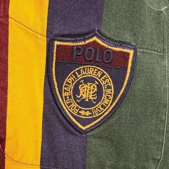 Polo Ralph Lauren Long Sleeve Color Block Shirt. Size Large. - Picture 4 of 4